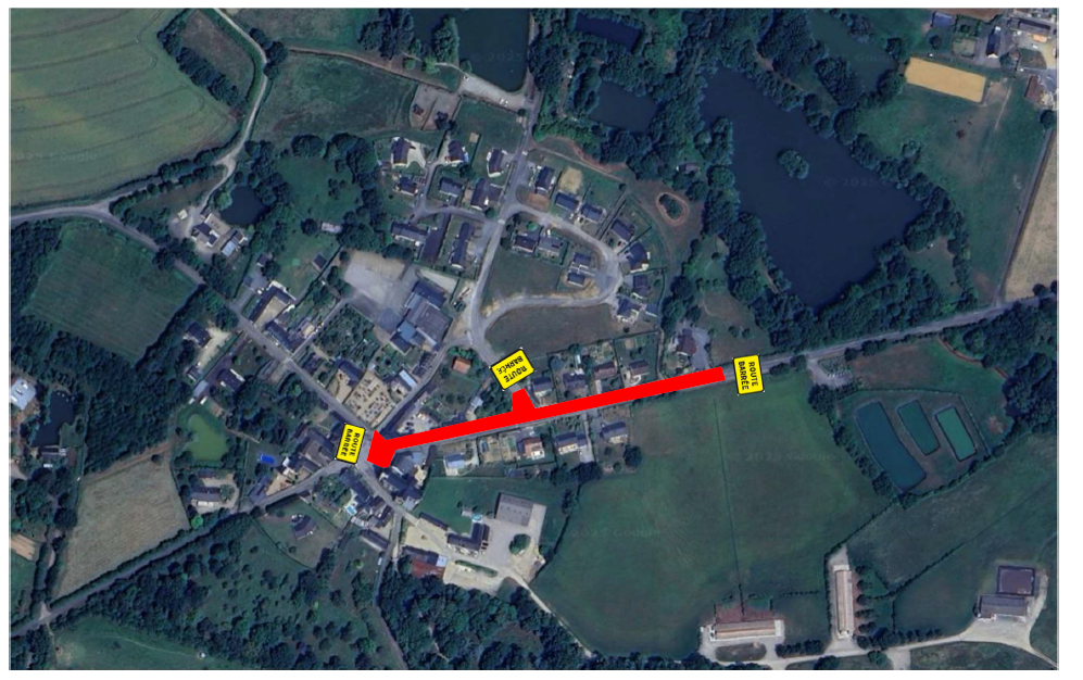 Route barrée rue du vassé