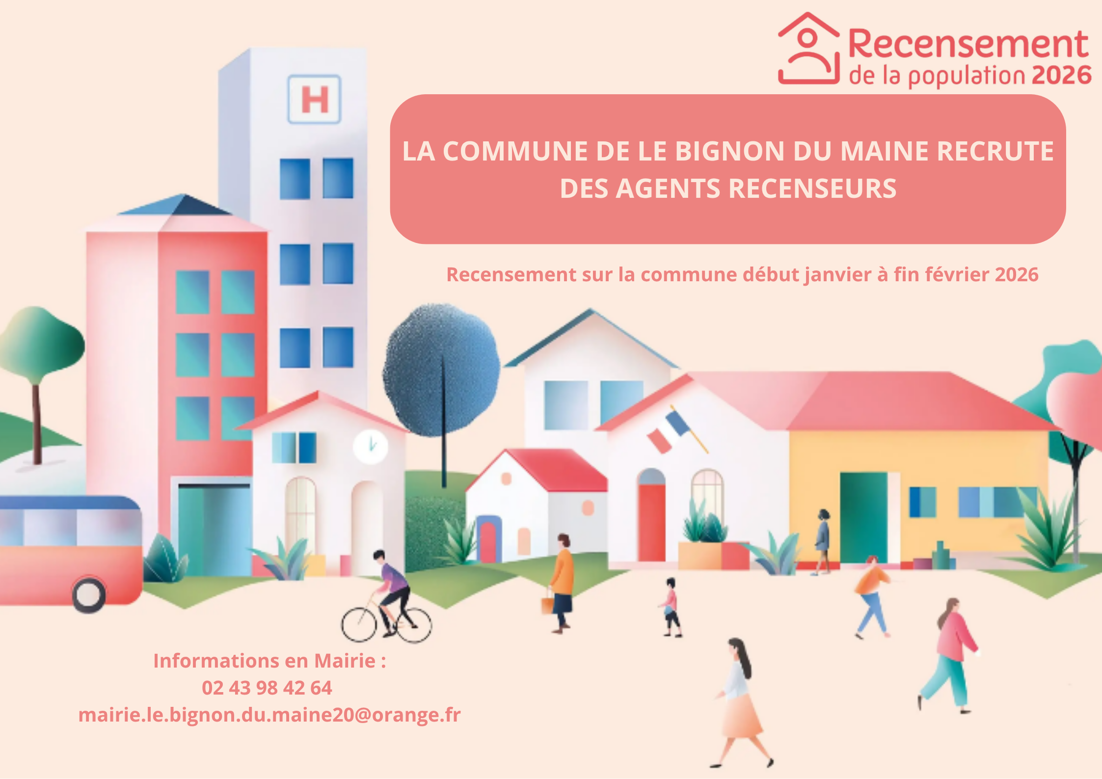 RECHERCHE  AGENT RECENSEUR 